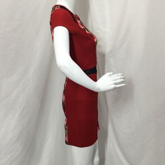 Material Girl Mesh Inset Fit & Flare Dress (G6) - Picture 4 of 8